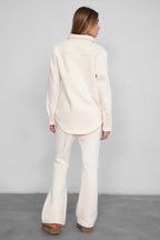 Jiya Plush Fleece Flare Sweat Pants