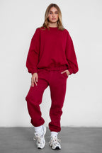 DOVE Plush Fleece High Waist Sweatpants