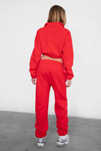 DOVE Plush Fleece High Waist Sweatpants