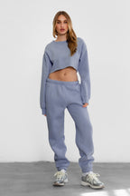 DOVE Plush Fleece High Waist Sweatpants