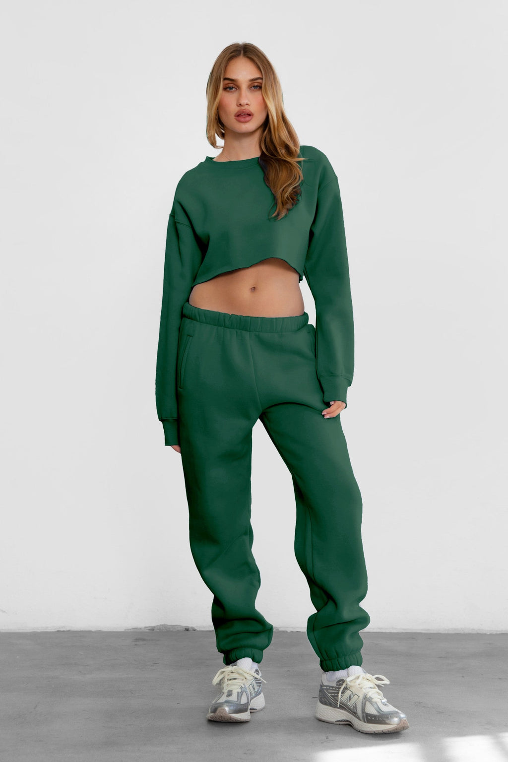 DOVE Plush Fleece High Waist Sweatpants