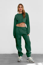 DOVE Plush Fleece High Waist Sweatpants