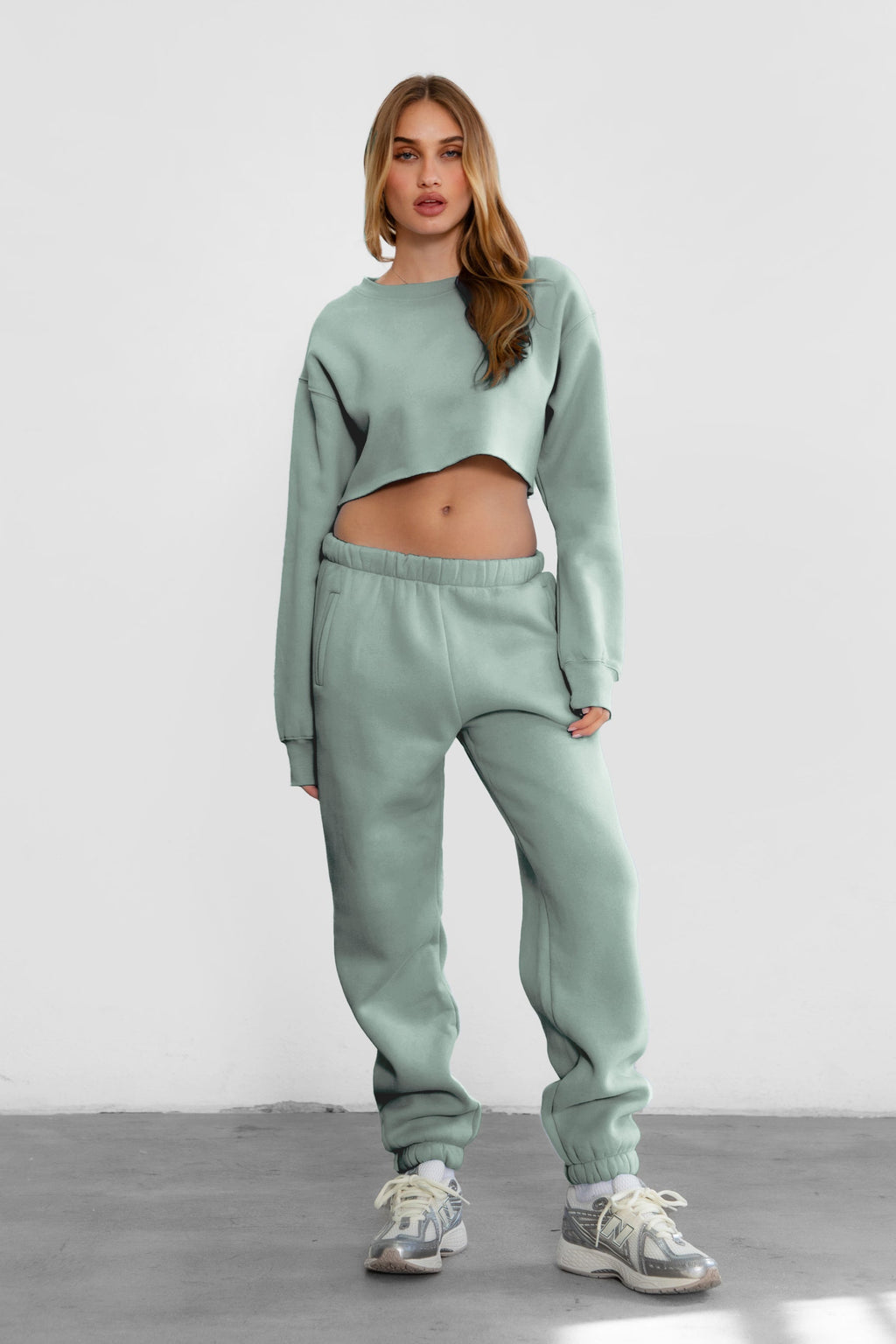 DOVE Plush Fleece High Waist Sweatpants