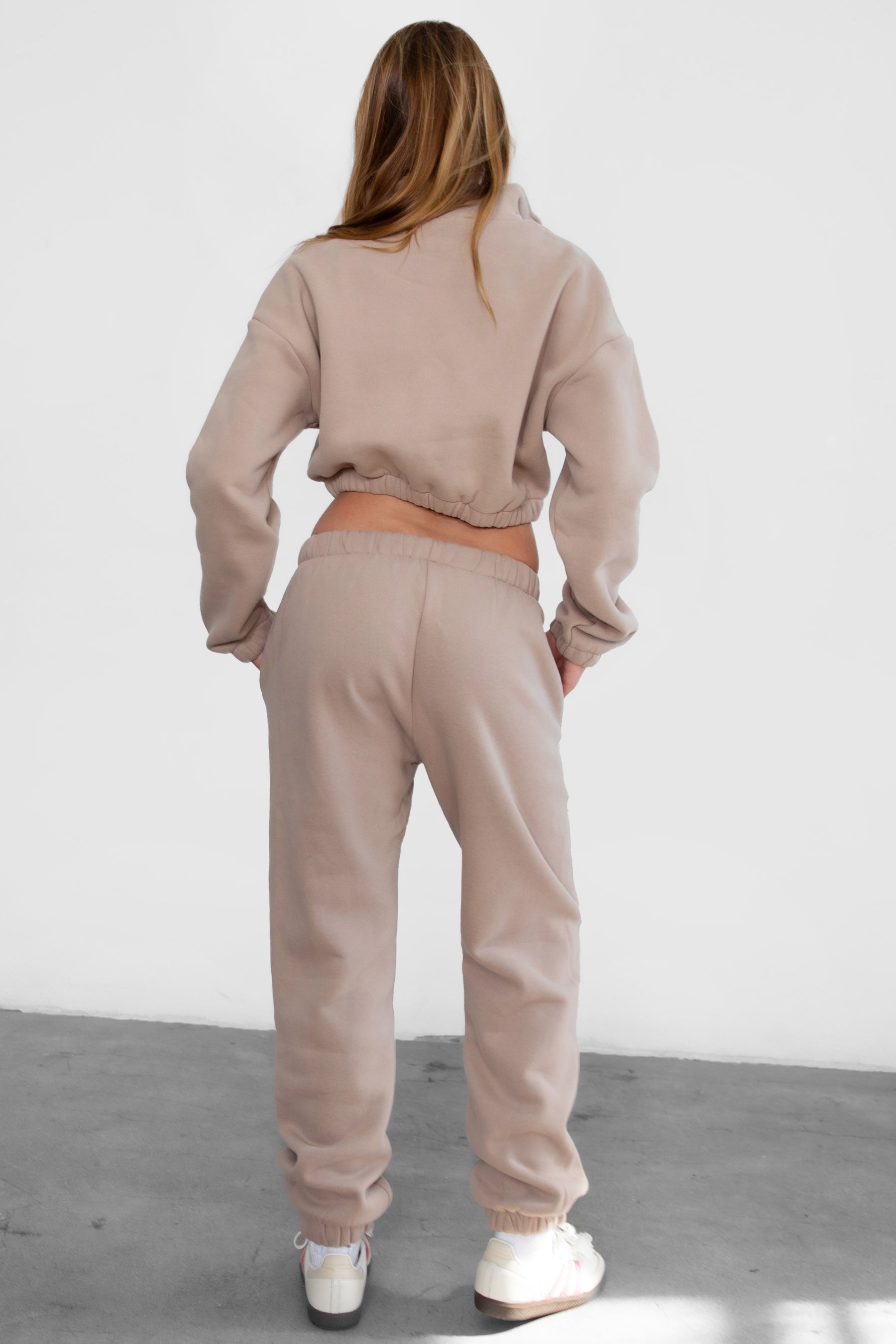 DOVE Plush Fleece High Waist Sweatpants