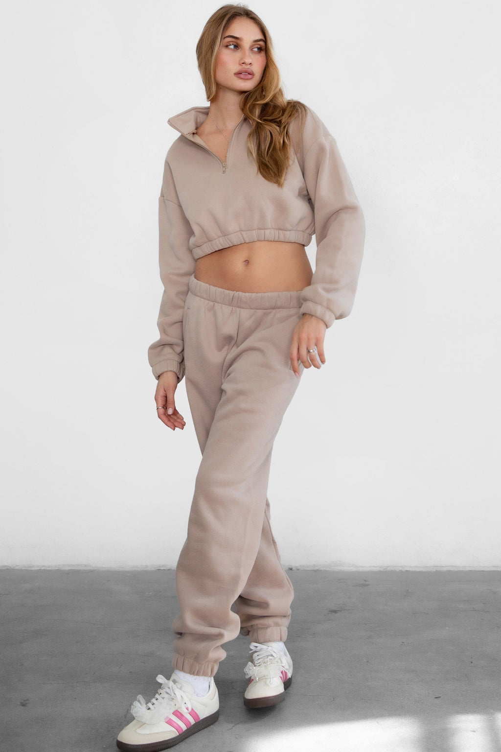 DOVE Plush Fleece High Waist Sweatpants